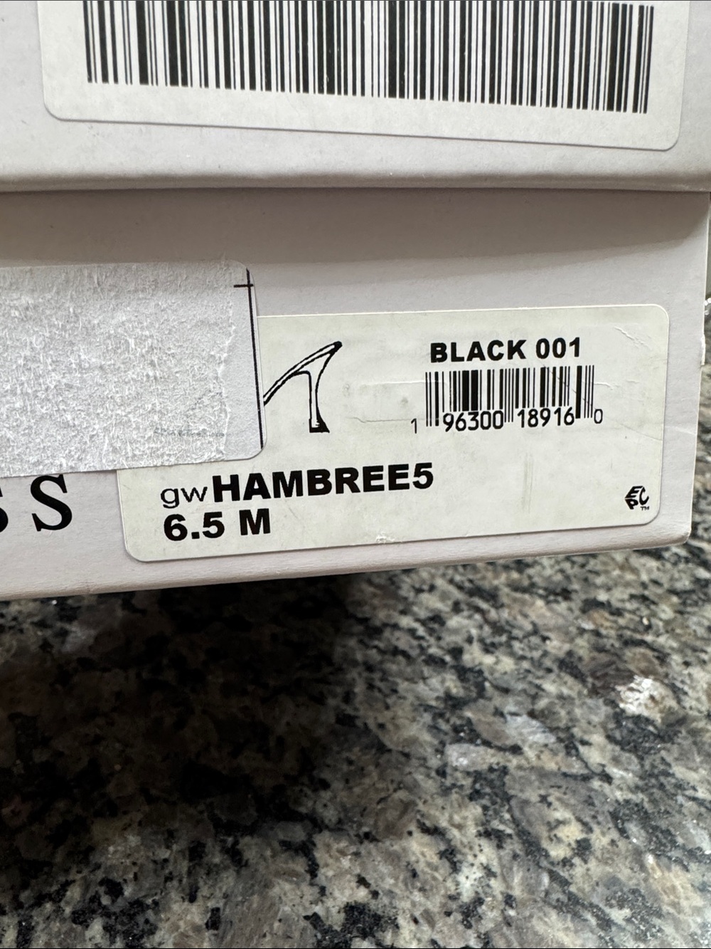 GUESS Hambree Black Heeled Mule with Clear PVC Strap NEW 6.5 - Picture 12 of 14